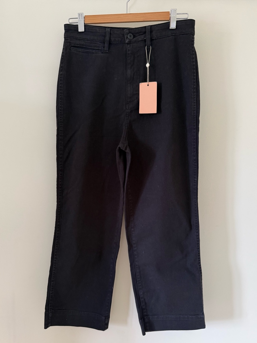 Quince High-Waisted Black Ankle Jeans, NWT, size 28
